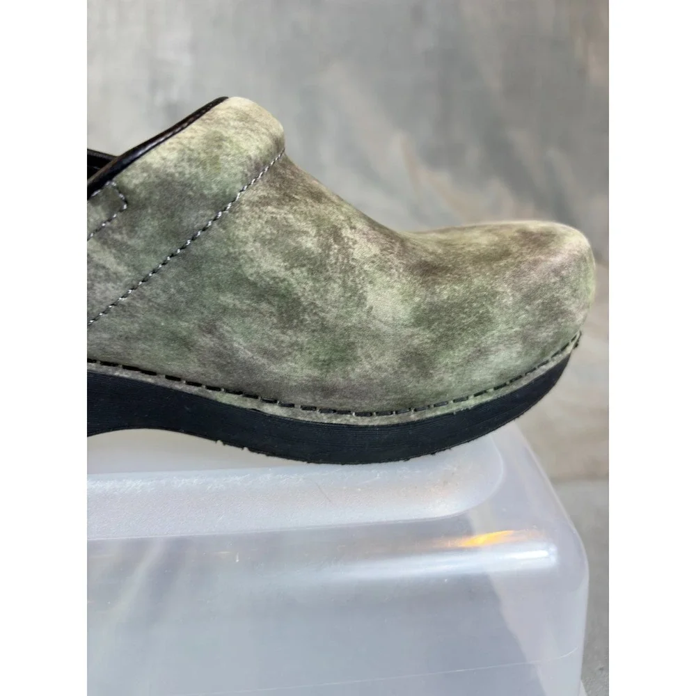 Dansko  XP 20 Professional Camo Clogs Women Suede Slip On Shoes Nurse  Sz 9 / 40 - Picture 12 of 16
